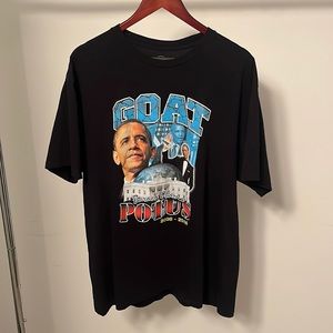Barack Obama GOAT tee